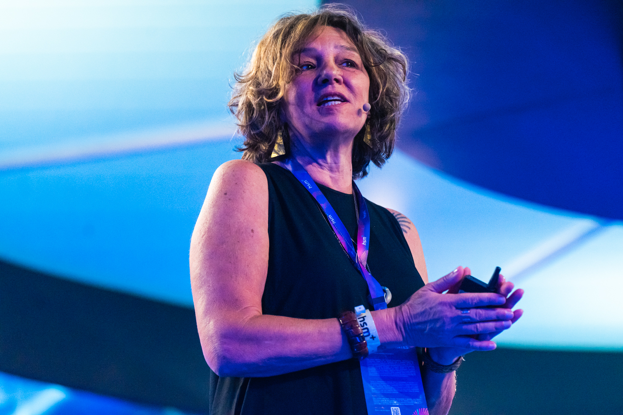 Wilma Bolsoni em palestra corporativa